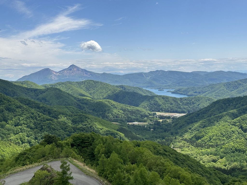 磐梯山と桧原湖